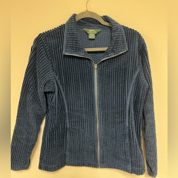 Woolrich Medium Blue Corduroy Bomber Jacket - Picture 1 of 9